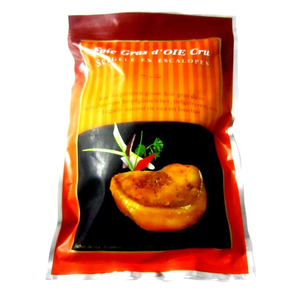冷凍フォアグラ　ハンガリー産 冷凍)ﾊﾝｶﾞﾘｰ産ﾌｫｱｸﾞﾗ ｶﾅｰﾙ ｽﾗｲｽ 40-60【DUCK】スライス40-60g